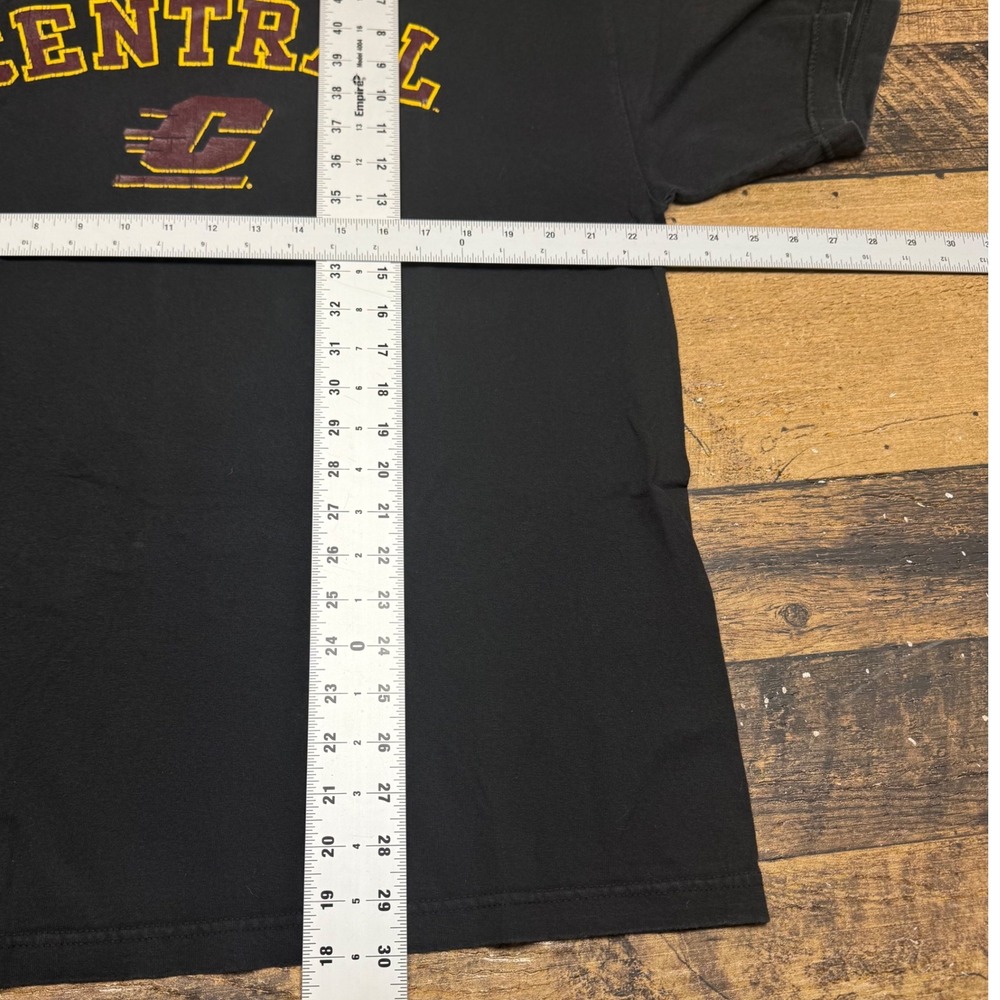 Central‎ Chippewas T-Shirt College Graphic Tee Short Sleeve Top XL Spellout - Picture 3 of 5